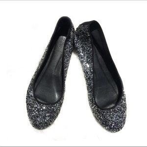 Jcrew glitter ballet flats